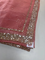 Glass Organza Saree/ AP112