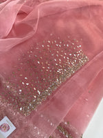 Glass Organza Saree/ AP112