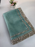 Glass Organza Saree/ AP112