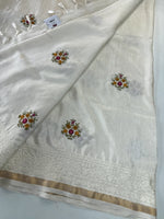 Tissue linen Saree/ 610A