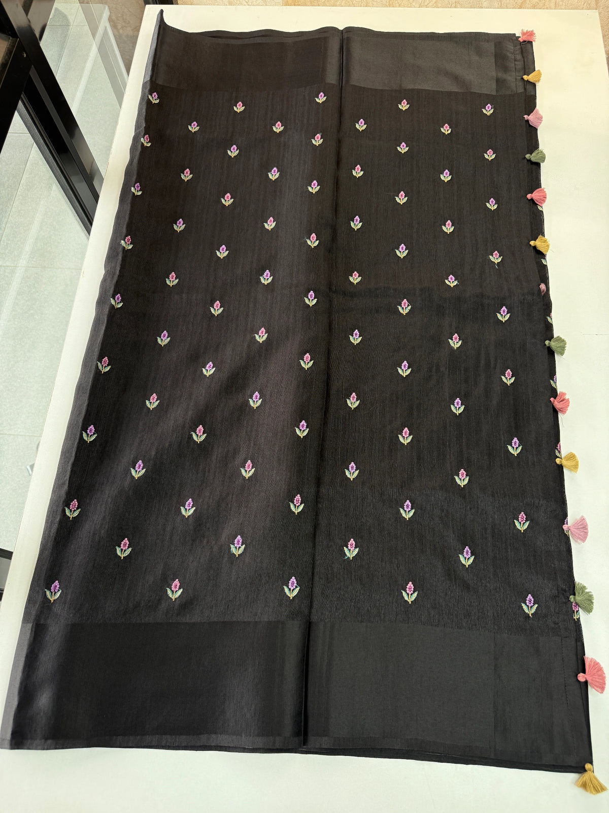 Semi Jute Saree/ 1387