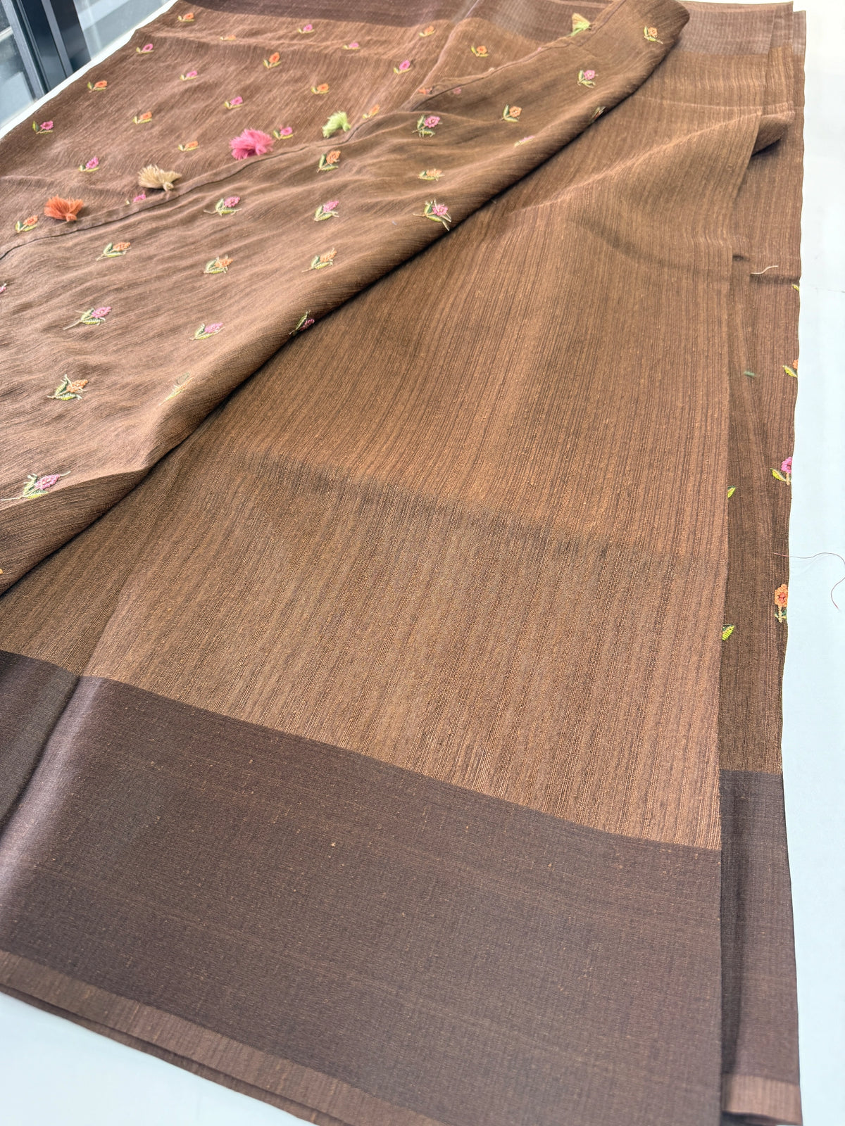 Semi Jute Saree/ 1387