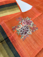 Soft semi Tussar unstitched salwar set / NC128