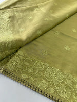 Chanderi Organza blended saree/ 5675
