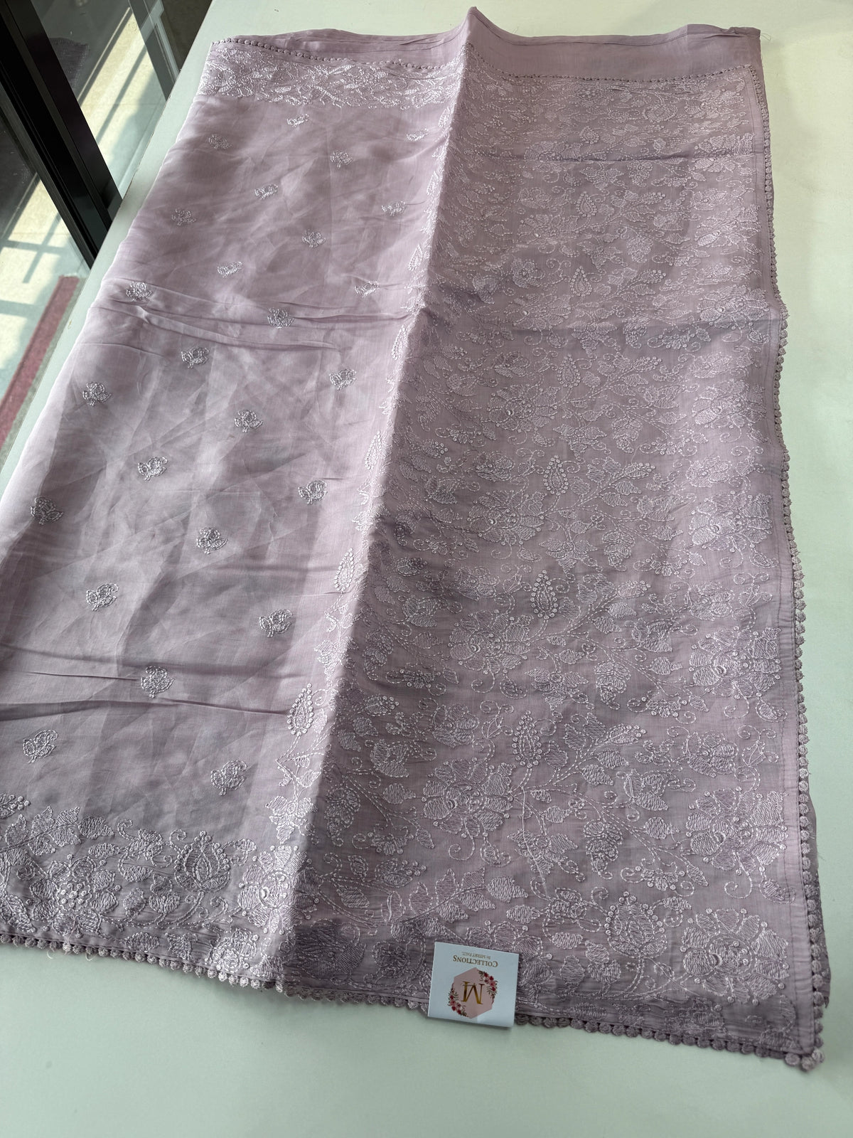Chanderi Organza blended saree/ 5675