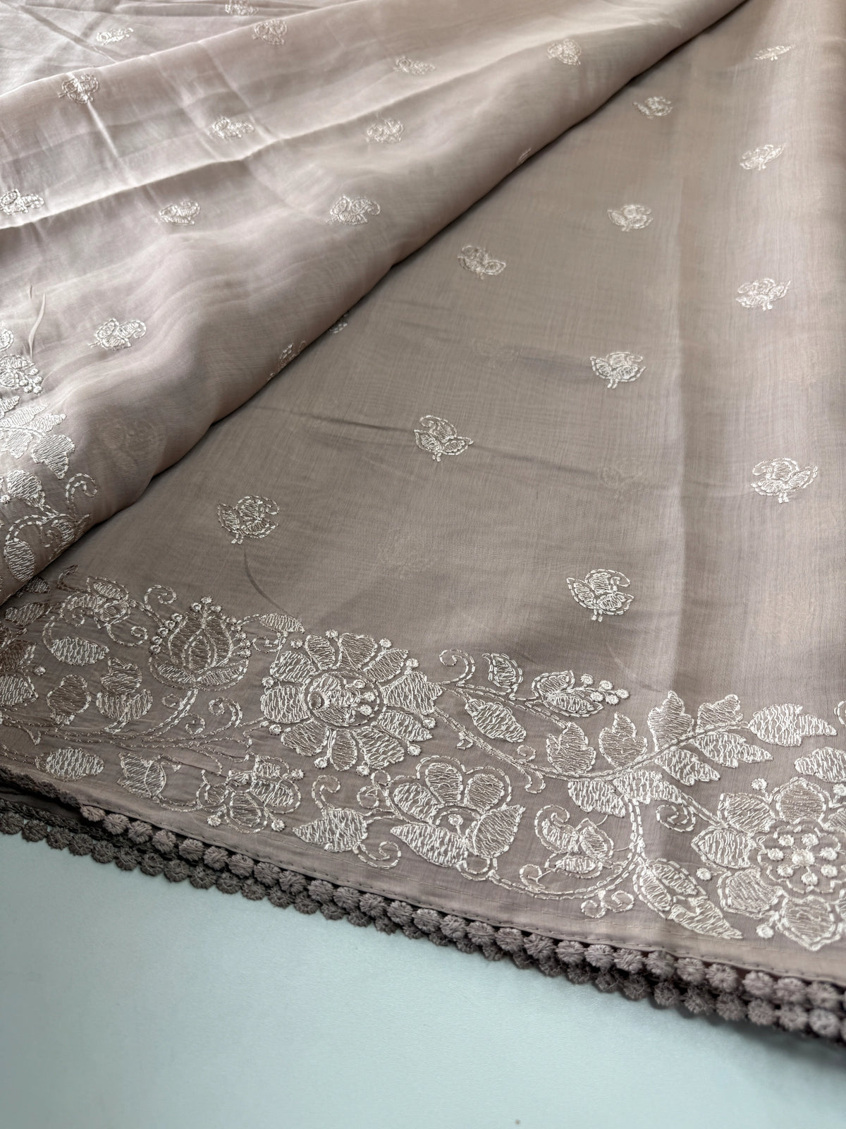Chanderi Organza blended saree/ 5675
