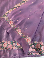 Crushed crape saree / SA7960