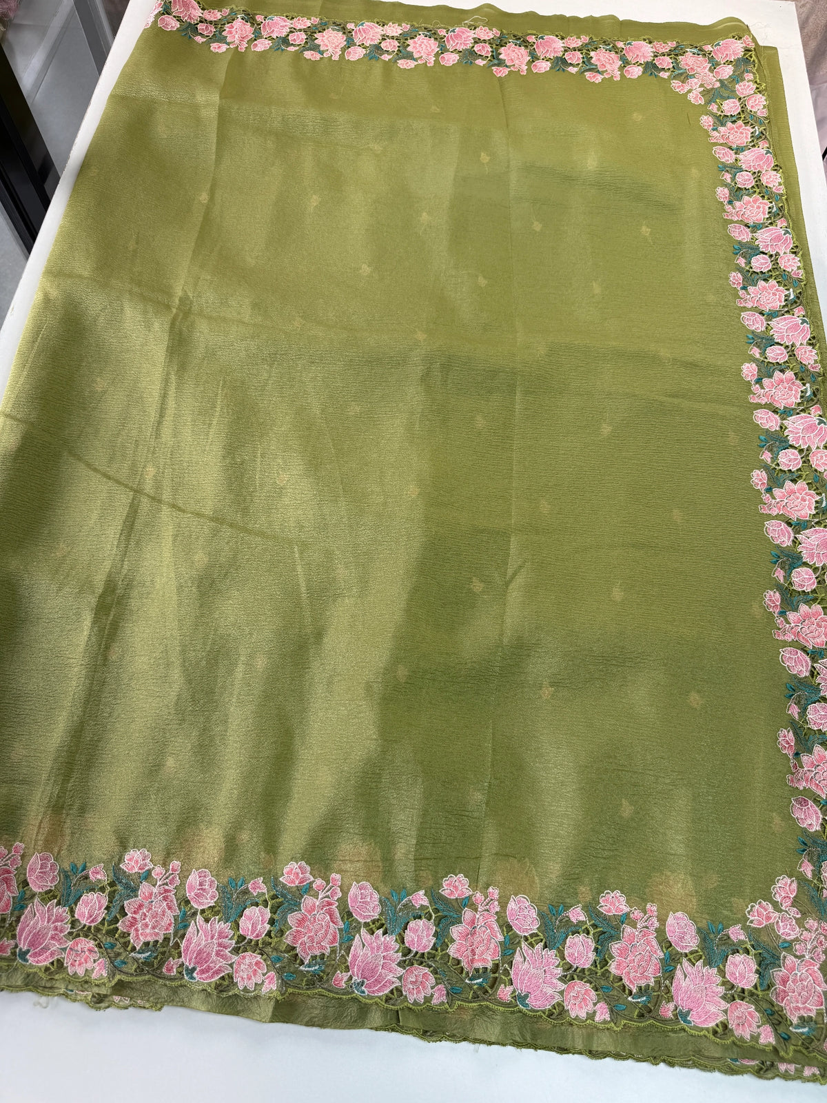 Crushed crape saree / SA7960