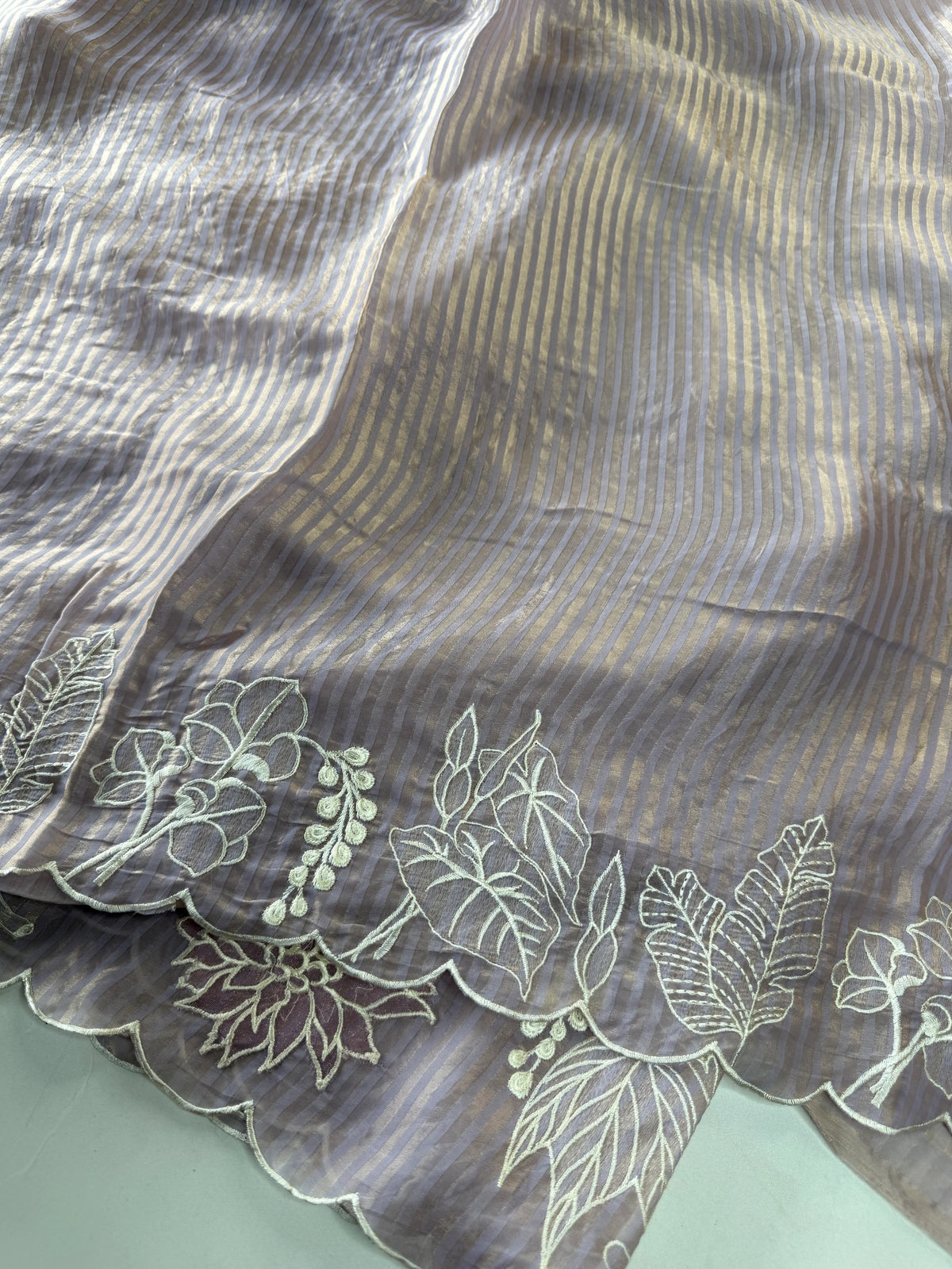 Satin Organza Saree/ 5471