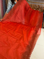 Soft organza saree/ CW296