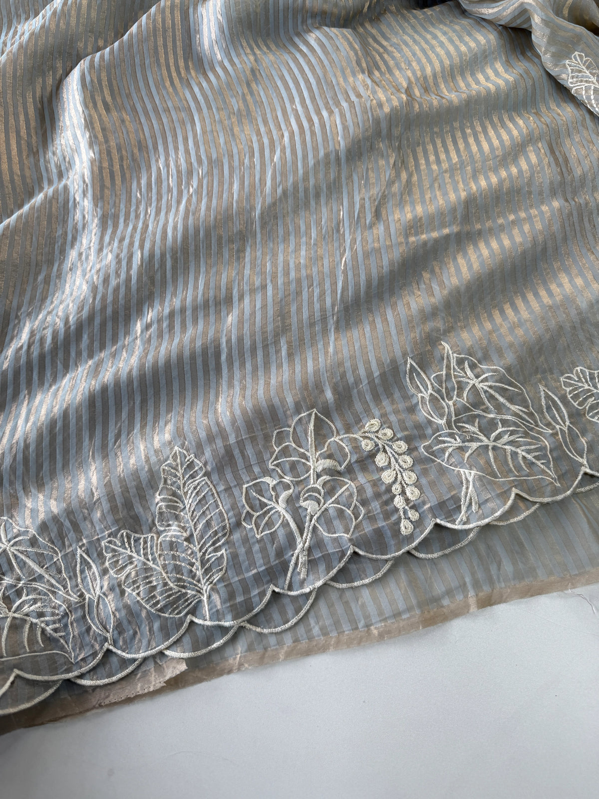 Satin Organza Saree/ 5471