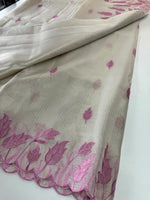 Tissue Saree (Silver)/ 121EFS