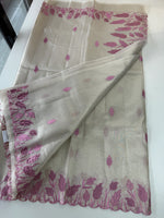 Tissue Saree (Silver)/ 121EFS