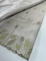Tissue Saree (Silver)/ 121EFS