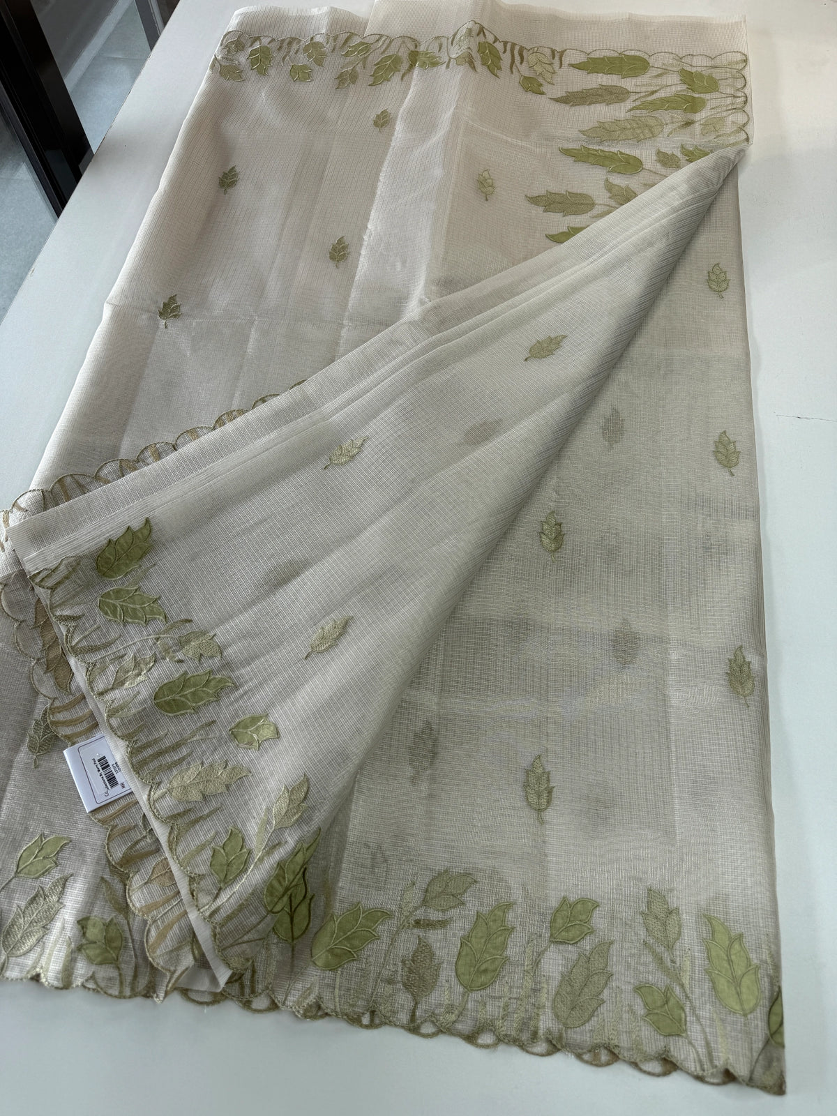 Tissue Saree (Silver)/ 121EFS