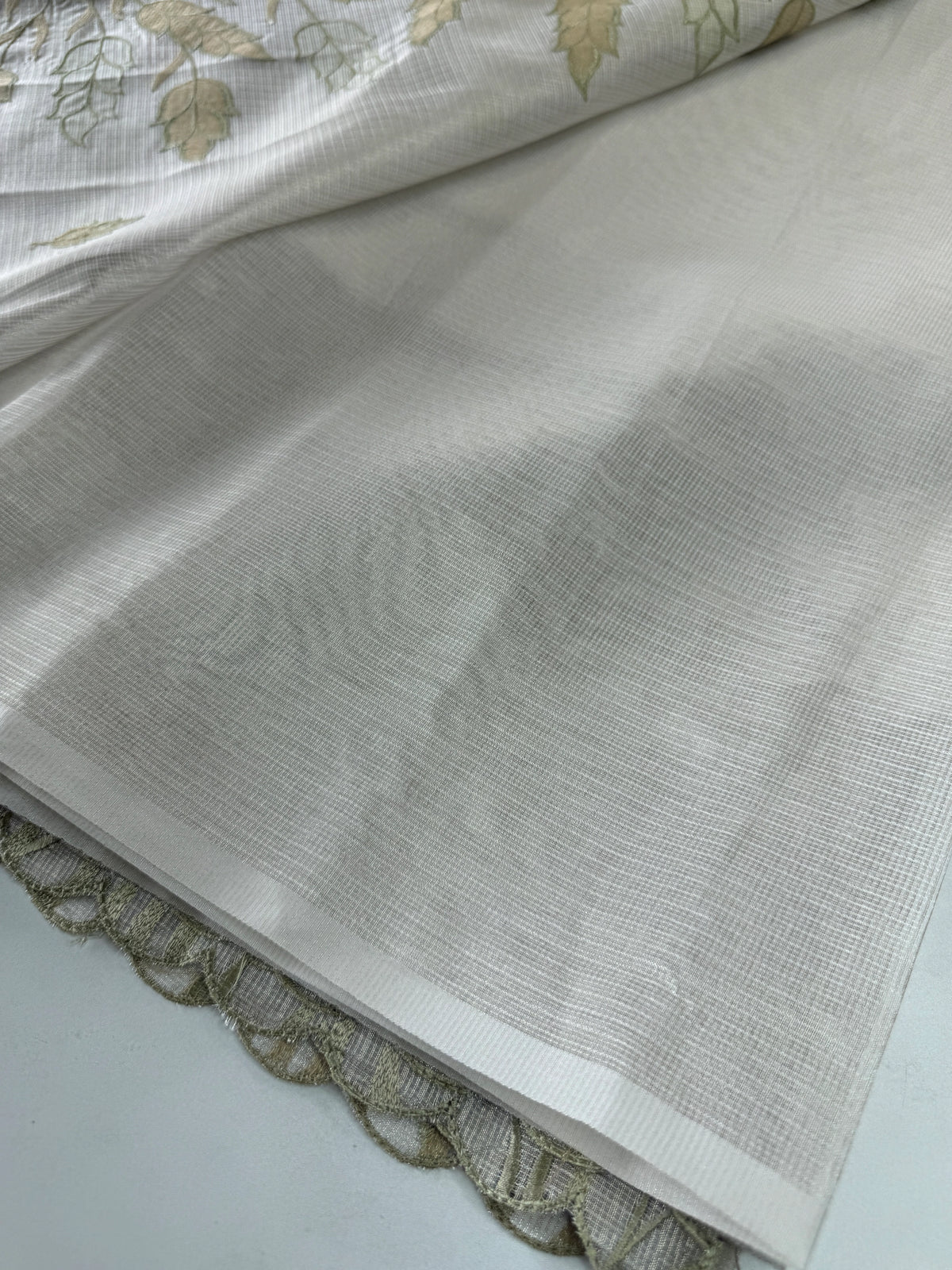 Tissue Saree (Silver)/ 121EFS
