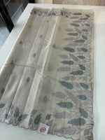 Tissue Saree (Silver)/ 121EFS
