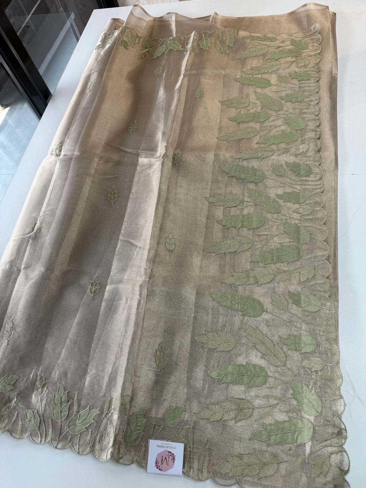 Tissue Saree(Gold)/ 121EFS