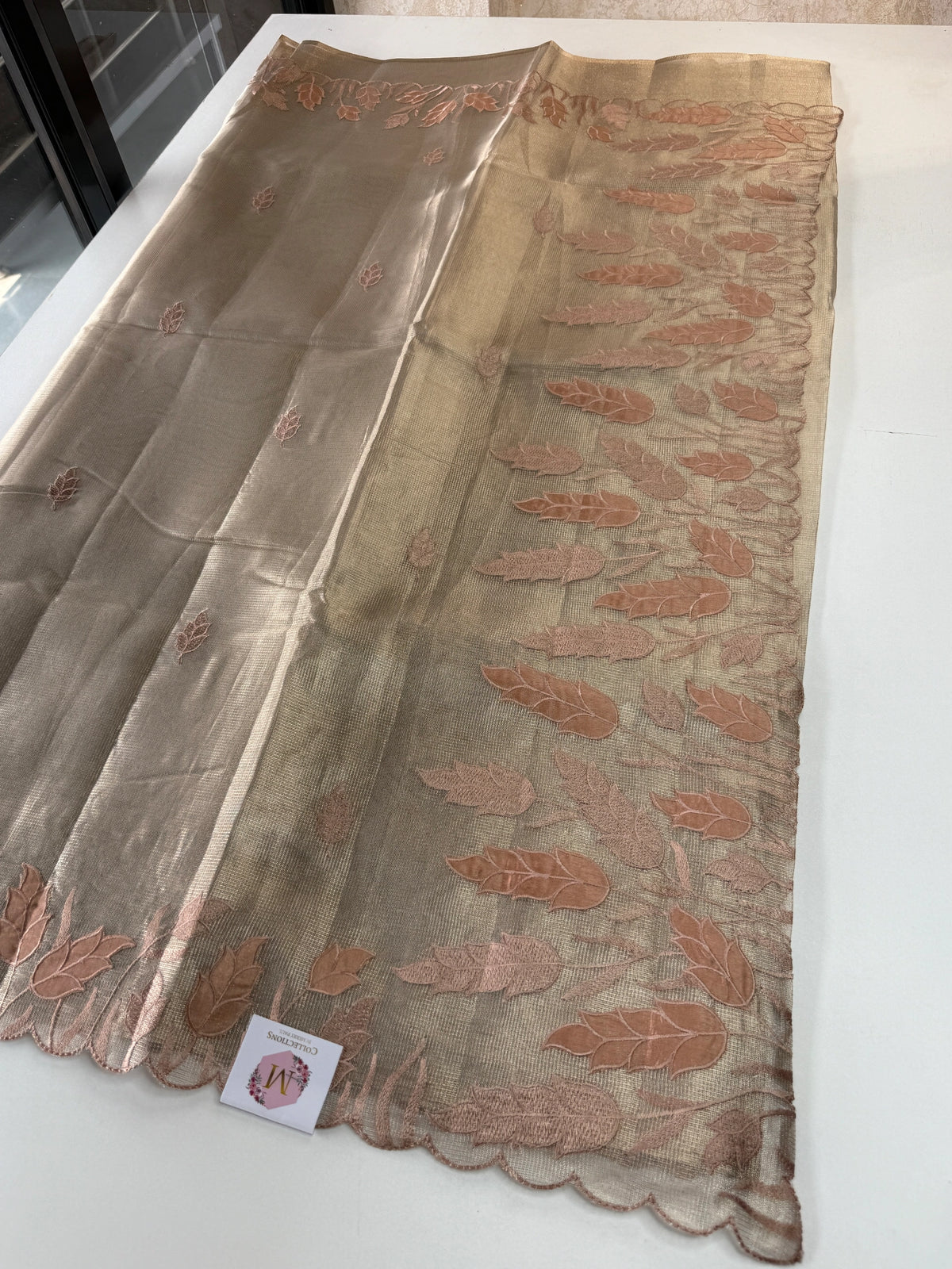Tissue Saree(Gold)/ 121EFS