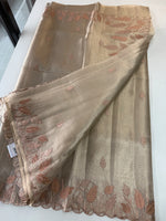 Tissue Saree(Gold)/ 121EFS