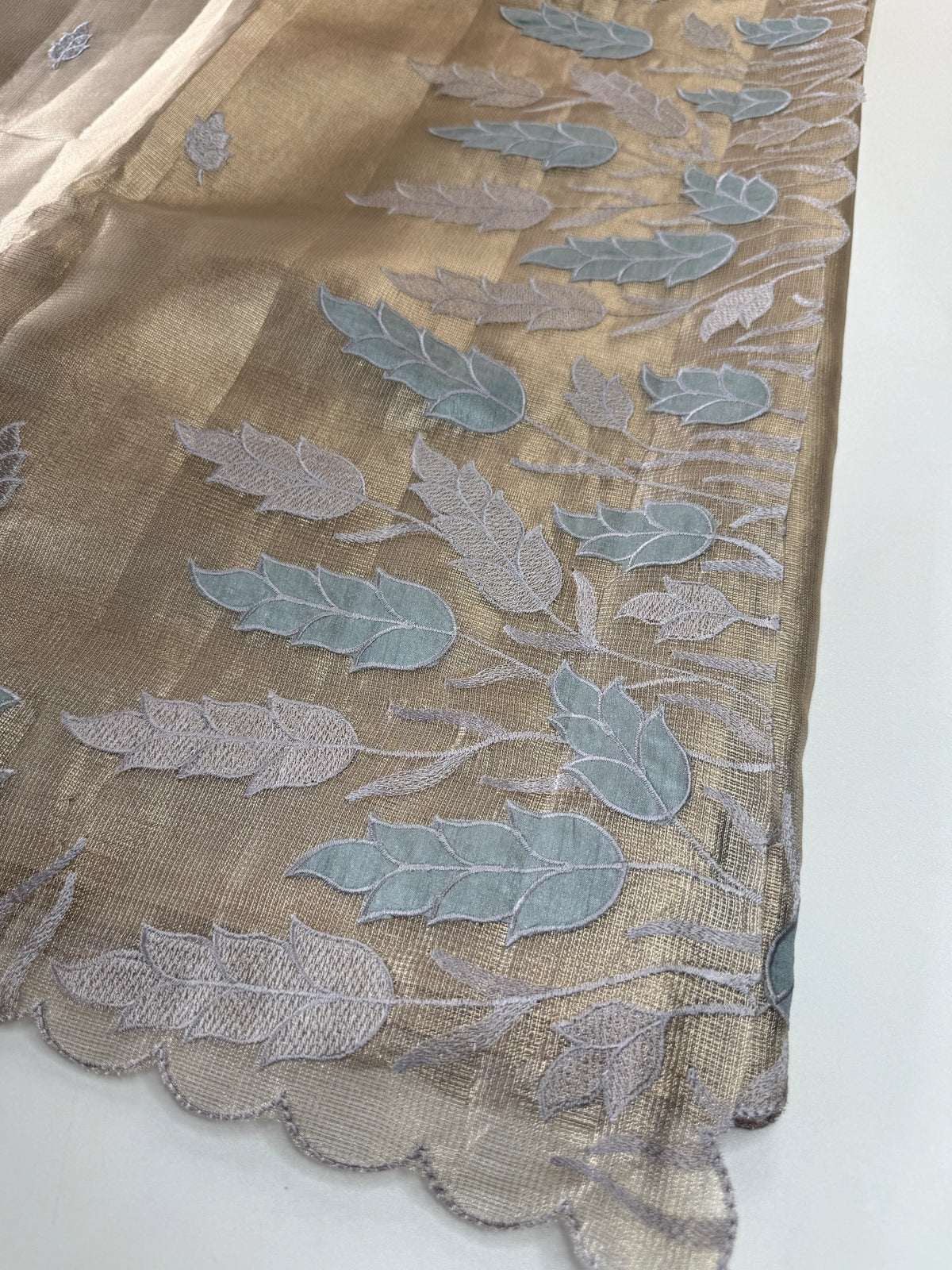 Tissue Saree(Gold)/ 121EFS