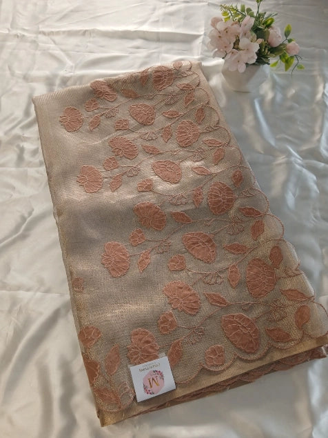 Tissue Saree(Gold)/ 121EFS