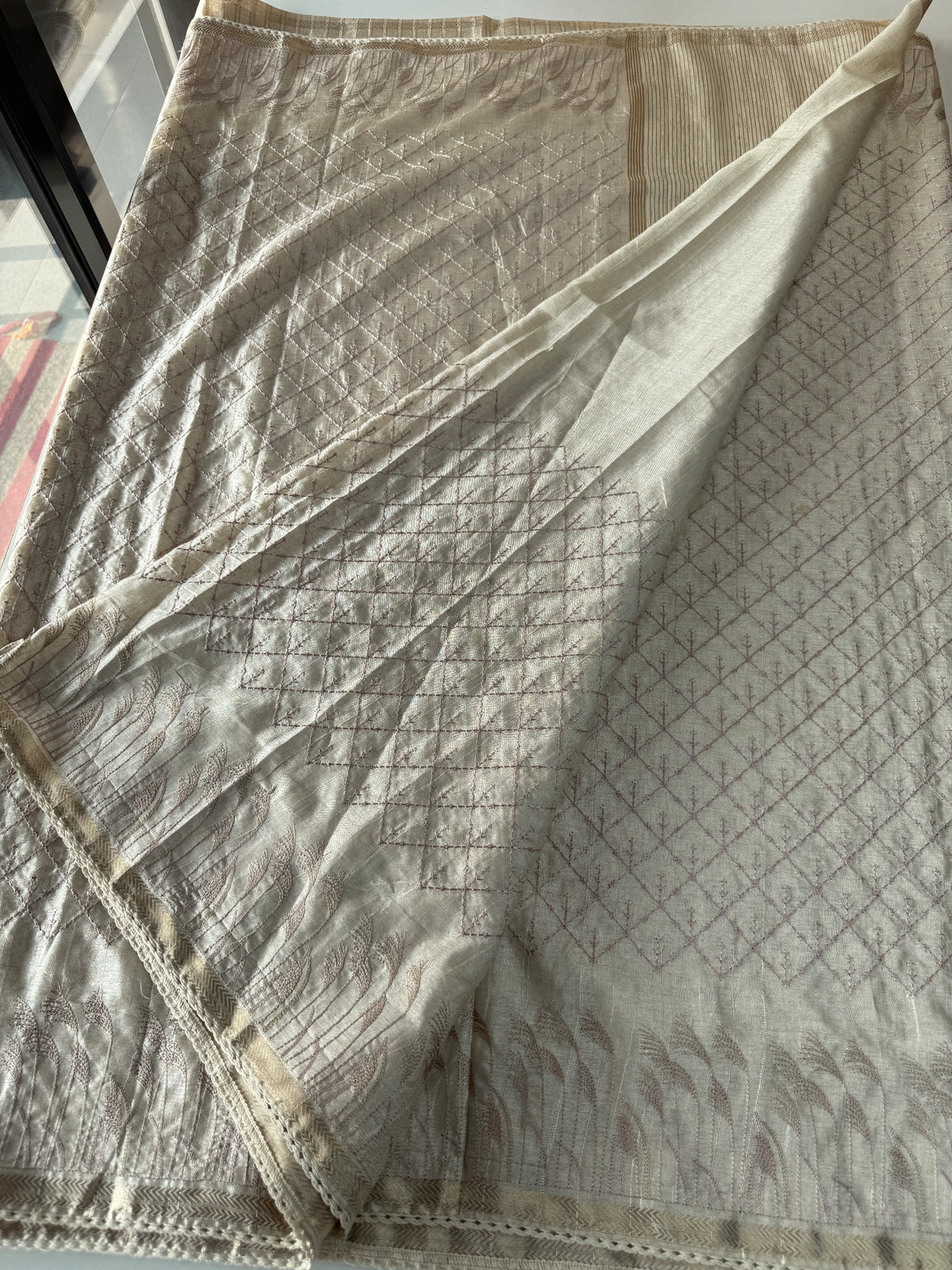Soft semi Tussar Saree/ 6899