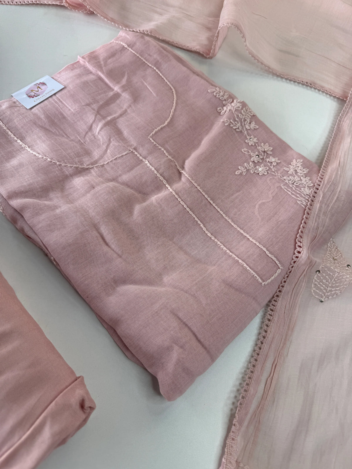 Pure mal Chanderi unstitched salwar set / MA072