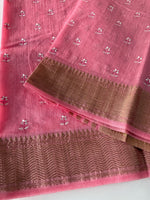 Slub Silk Saree / LEM54