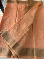 Slub Silk Saree / LEM54
