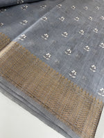 Slub Silk Saree / LEM54