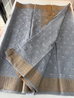 Slub Silk Saree / LEM54