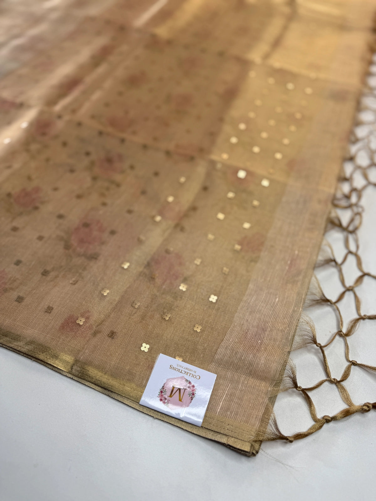 Tissue linen Blend Saree/ GDF11