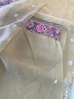 Crushed Premium crape saree/ SC222