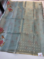 Tissue linen Blend Saree/ GDF11