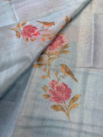 Tissue linen Blend Saree/ GDF11