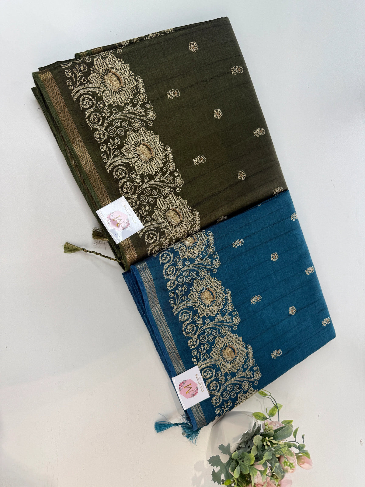 Soft semi Tussar saree/ D181