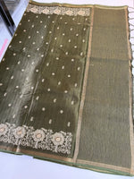 Soft semi Tussar saree/ D181