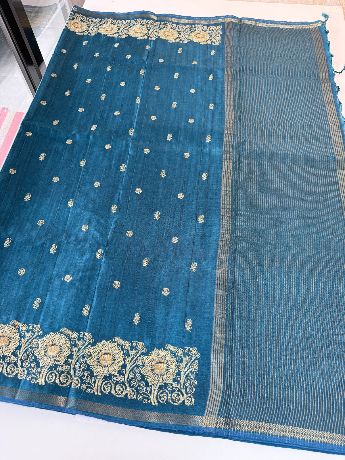 Soft semi Tussar saree/ D181