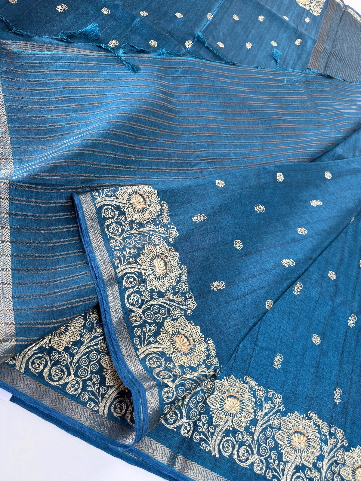 Soft semi Tussar saree/ D181
