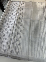 Linen Cotton saree/LKE25
