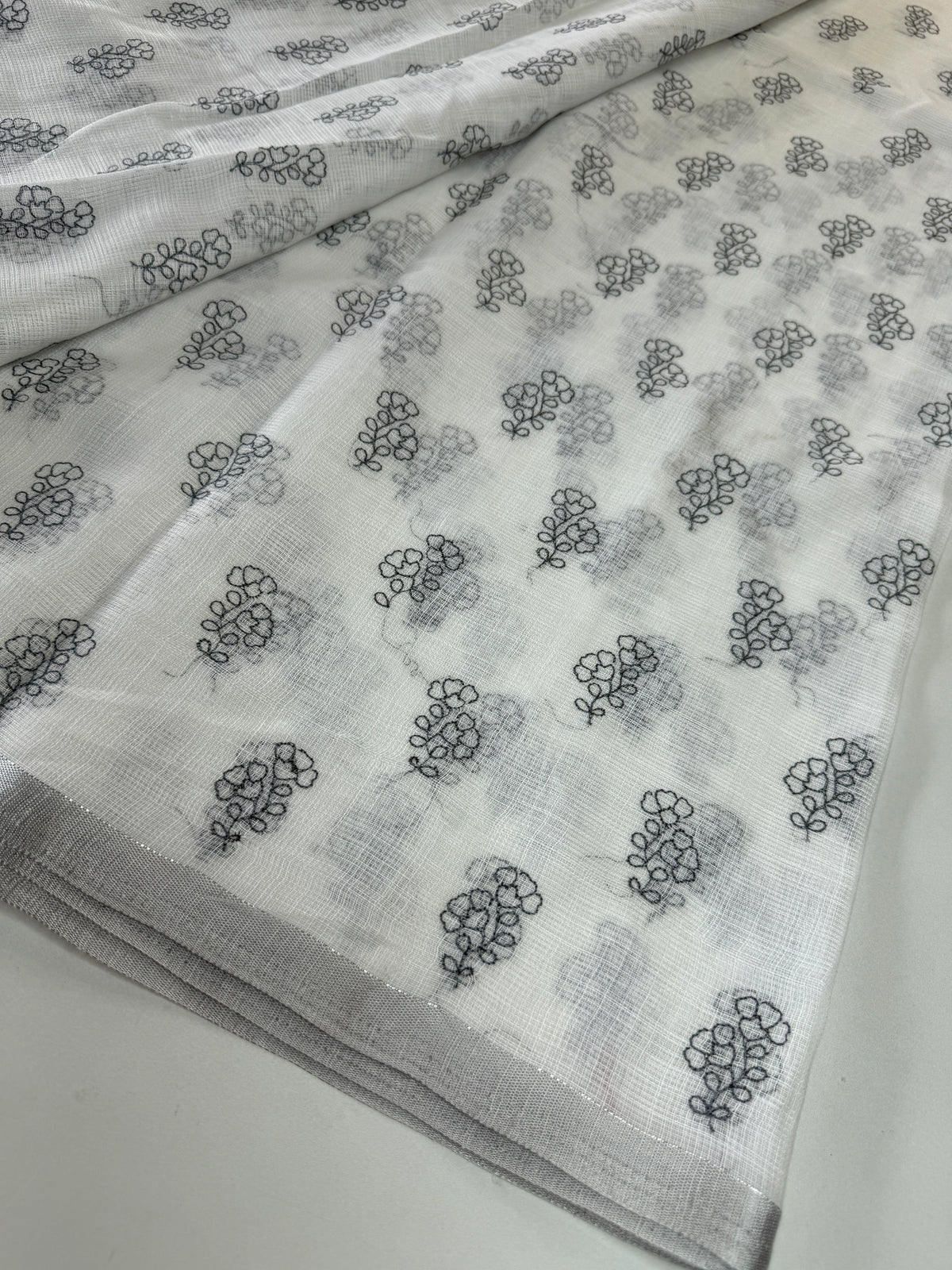 Linen Cotton saree/LKE25