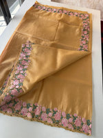 Crushed crape saree / SA7960