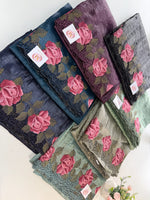 Crushed Oragnza Saree / SC8129