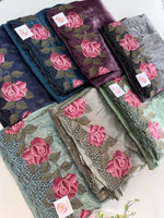 Crushed Oragnza Saree / SC8129