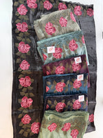 Crushed Oragnza Saree / SC8129