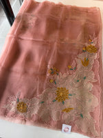 Glass Organza Saree/4435