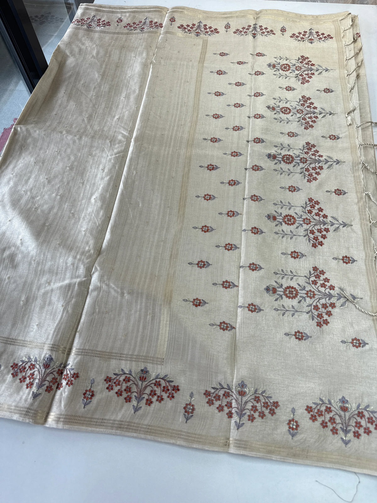 Soft semi Tussar saree/FG457
