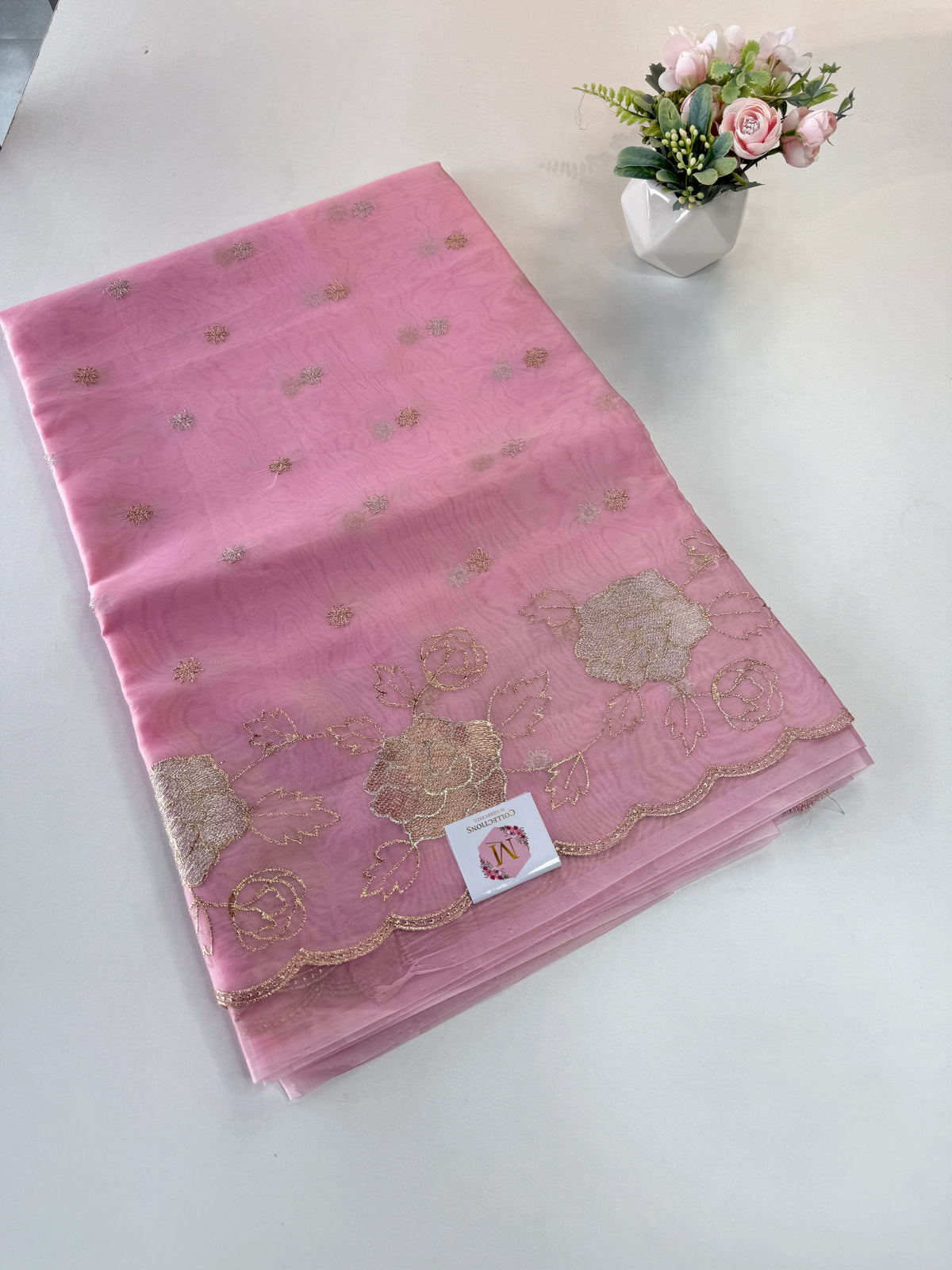 organza saree/ SS100