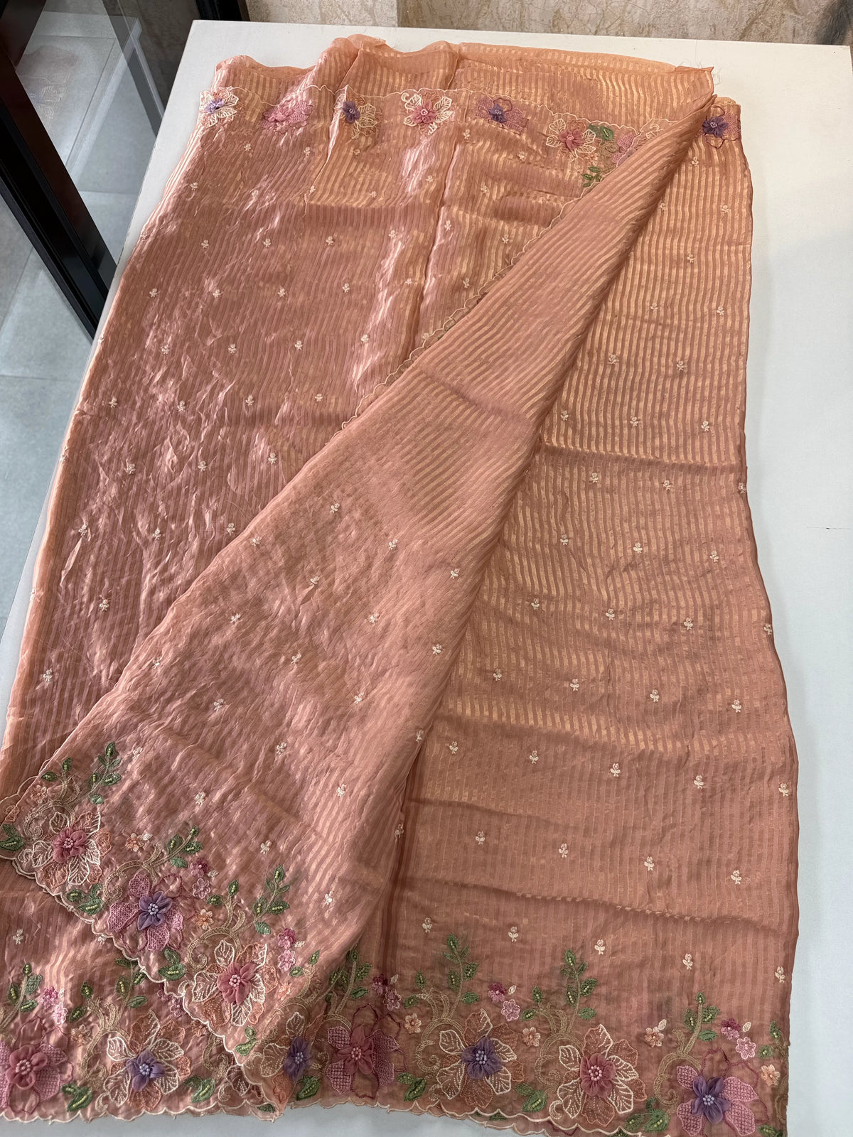 Satin Organza Saree/ WS97